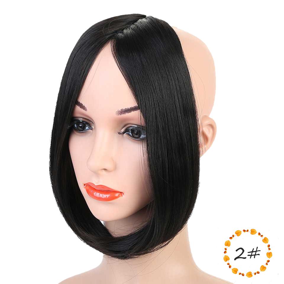 Длинная заколка спереди, челка, боковая челка, наращивание волос, настоящая натуральная синтетическая челка, прическа