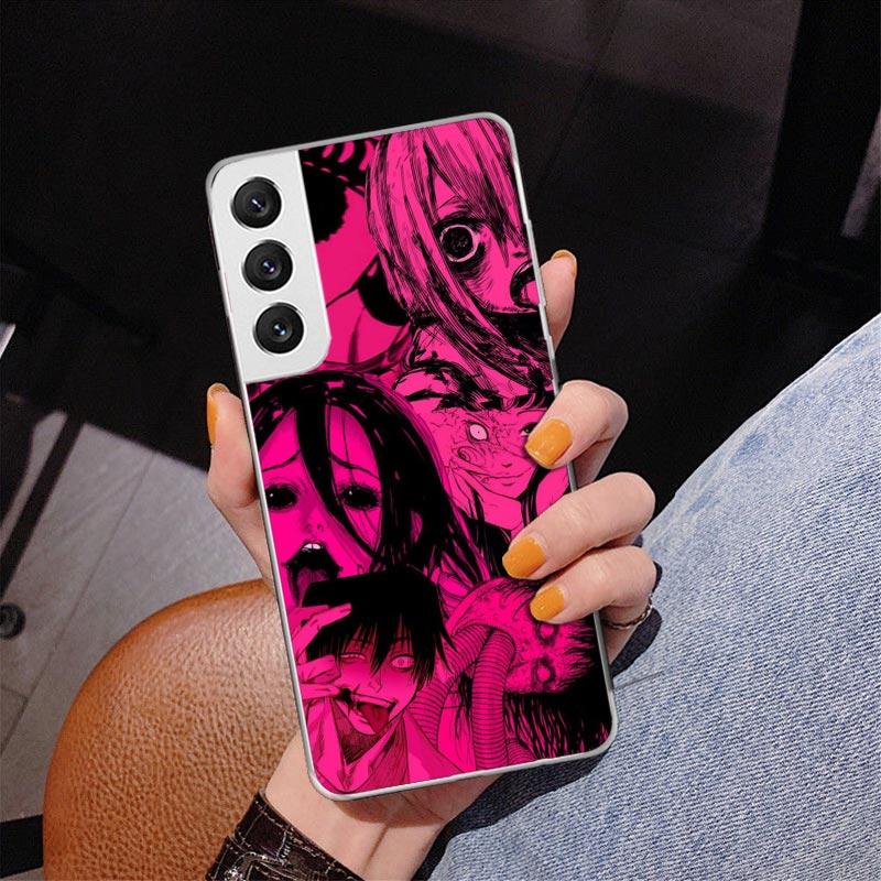 Brokenhearted Anime Girl Phnoe Case for Samsung Galaxy S26 S25 Edge S23 S24 Ultra S22 Plus S21 S20 FE Unique Cover Soft Coque Ga