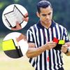 Soccer Referee Card Set Red and Yellow Warning Cards with Record Paper, Pencil, Card Wallet, Soccer Referee Kit Sports Games