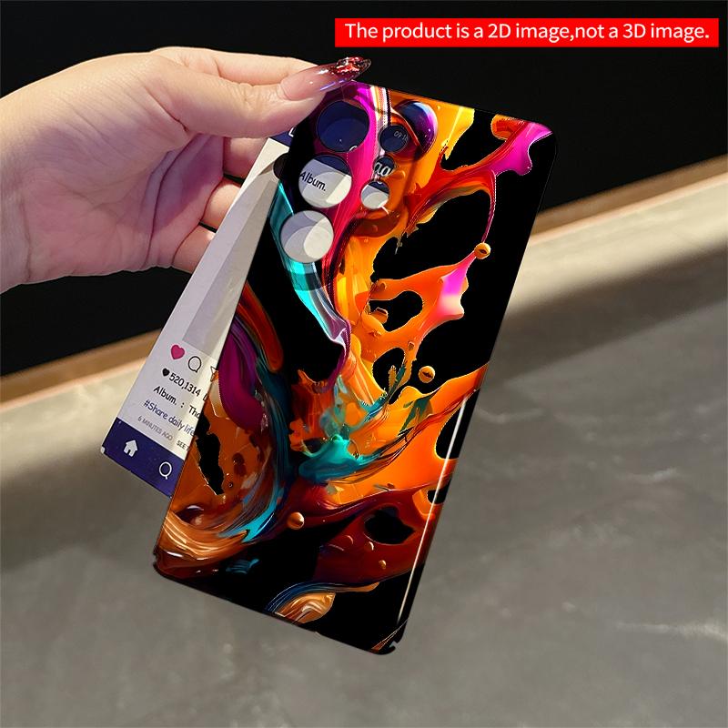 2DFlat Samsung Phone Case Vibrant Liquid Splendor Phone Case Applicable To Galaxy S23 S24 S25ULTRA S26 A12 A14 A15 A16 A54 A55