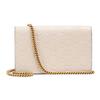 Gucci GG Marmont Chain Wallet Cherry Charm Ivory Leather 481291-0G6ET-8597