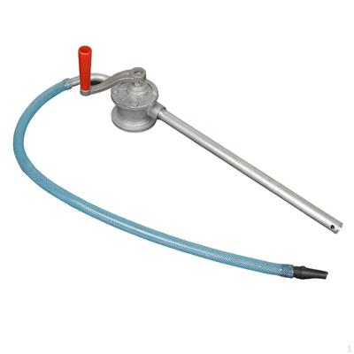 Drum Rotary Hand Pump Crank Fuel Oil Transfer Sturdy Practical Engine Hose Suction
