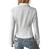 T Shirts For Women Pleated V-Neck Dressy Casual Blouses Printing Short Sleeve Summer Tops Loose Fit