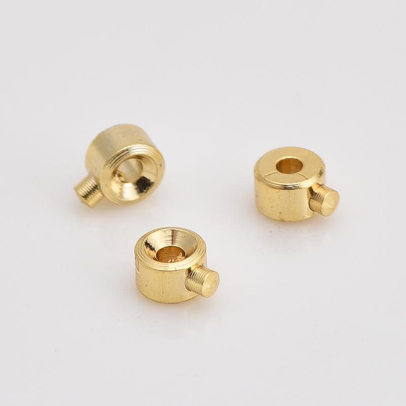 

18K Gold-Plated Necklace Clasp & Bracelet with Steel Wire Rope and Flat End Cap золотой