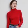 High-Neck Slim-Fit Women's Knit Pullover - Autumn/Winter 2024 Base Layer Sweater
