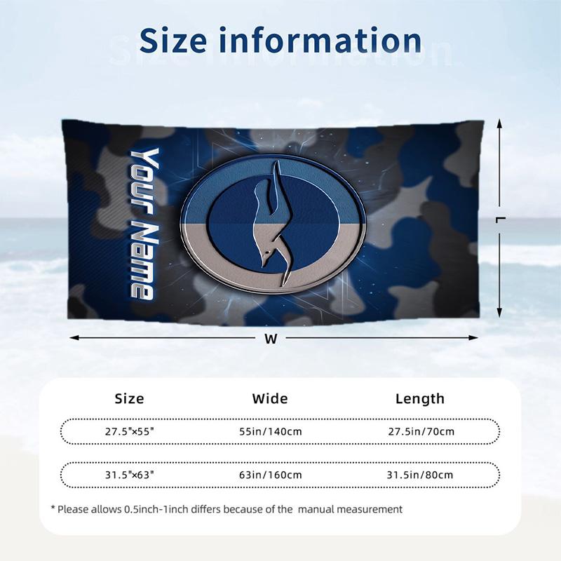 Beach Towel Custom Name Text, Quick Dry Large Towel For Beach HomeBrighton & Hove Albion Football