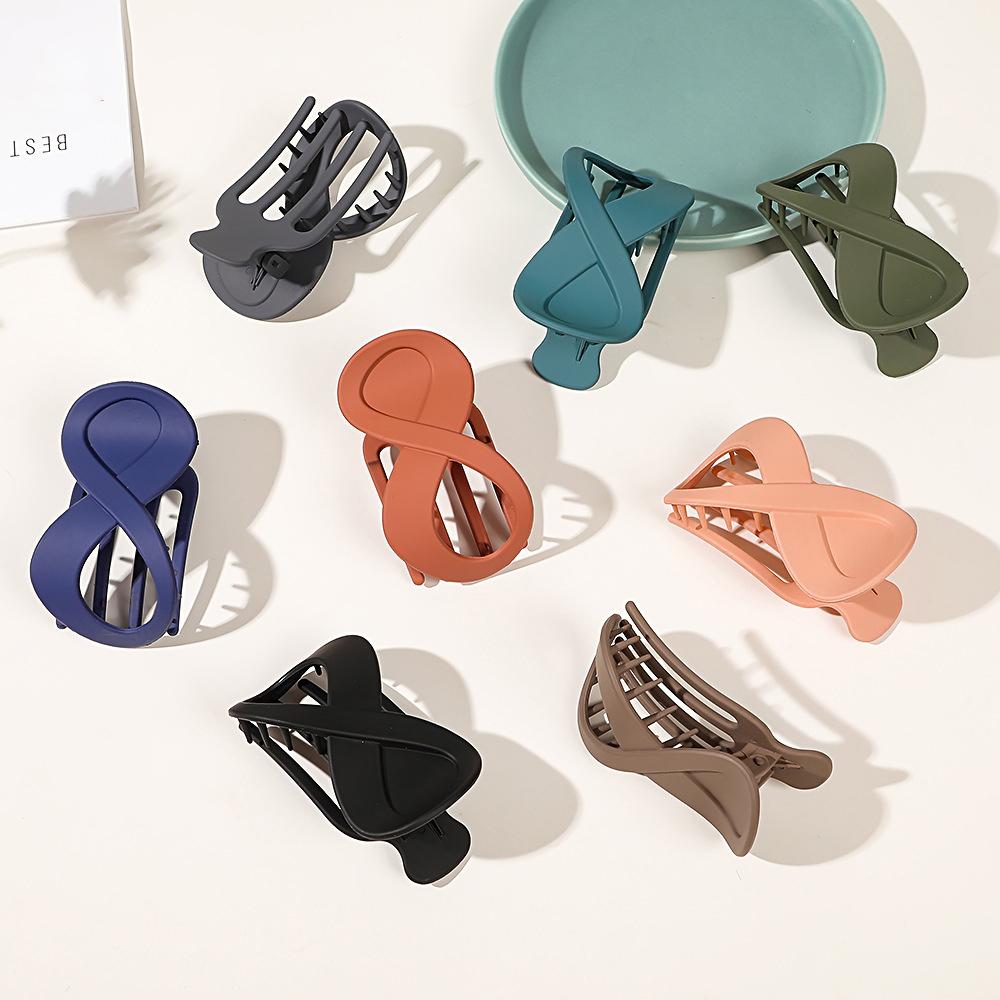 Trend PC Hair Clip Simple 8-shaped Infinity Styling Holder Shark Hair Claw Clip Hair Accessories For Women  New