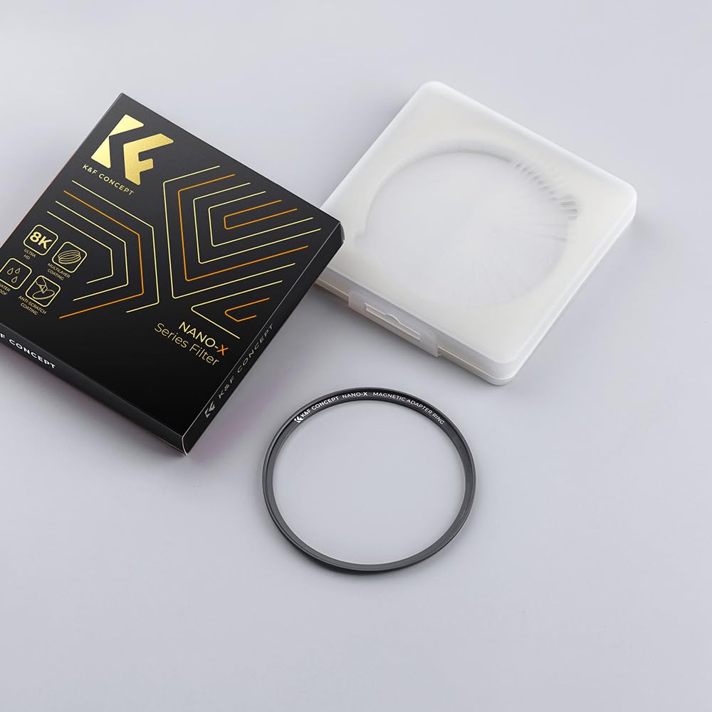 Concept 55mm Magnetic Lens Filter Adapter Ring with Strong Adsorption for Quickly Attaching and Detaching Filters K&F