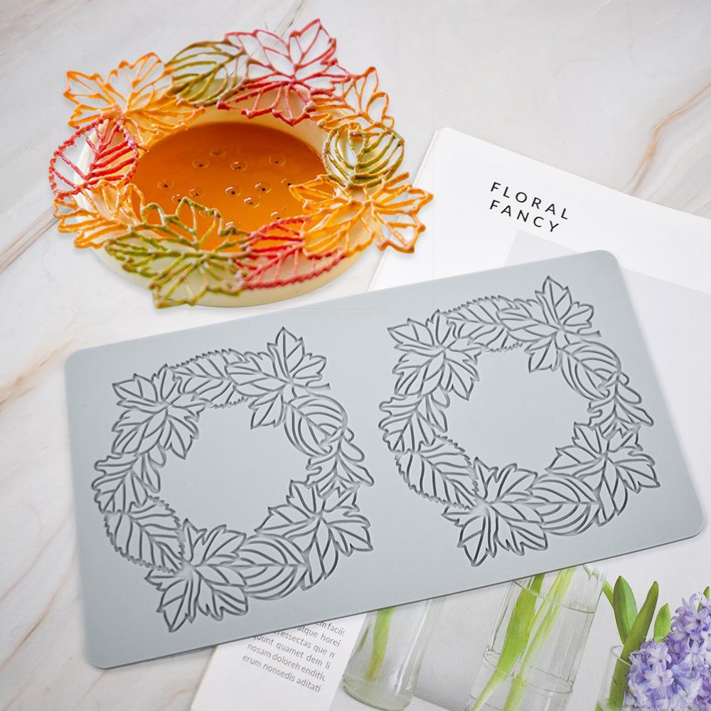 Verschiedene Blatt-Schmetterling Blume Silikon Kuchenspitze Form Schneeflocken Hirsch Form Fondant Form Kuchen Dekorationswerkzeug Küchenbackform