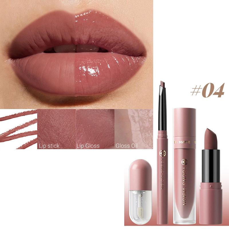 1PC Waterproof Lip Glaze 8 Colors Velvet Matte Long-lasting Transfer-proof Easy Application Matte Lip Gloss