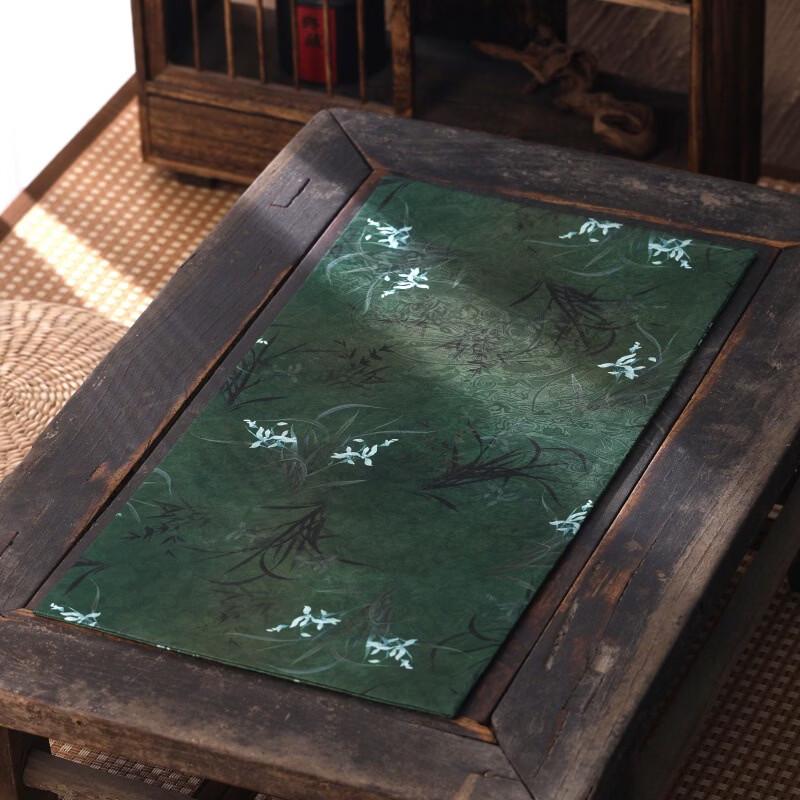 Handun Red Cloud Yarn Double-Sided Waterproof Tea Mat