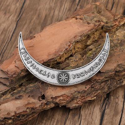 Retro Wikinger Odin Rune Halbmond Haarnadel - Nordischer Stil Haarschmuck