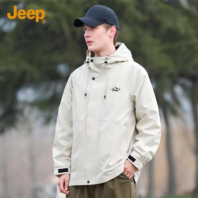 

JEEP Men s Hooded Casual Jacket M