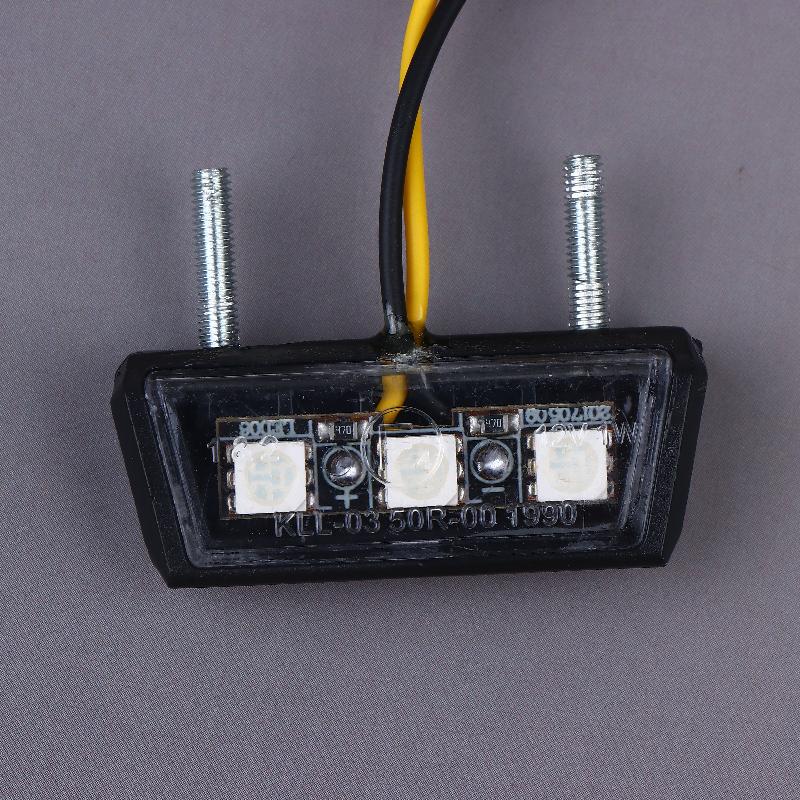 12V Led Light Waterproof Motorcycle License Light Motorcycle License Plate Rear Tail Light Motorcycle License Plate Holder Light