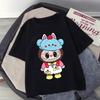 Labubu Cartoon Children's Short Sleeved T-shirt Casual Top Unisex Summer Round Neck Printed Girls' Clothing