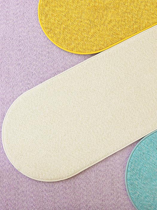 

BUY BEAM Plush Memory Foam Plumping Oval Absorbent Entrance Kitchen Mat Yellow_50x120