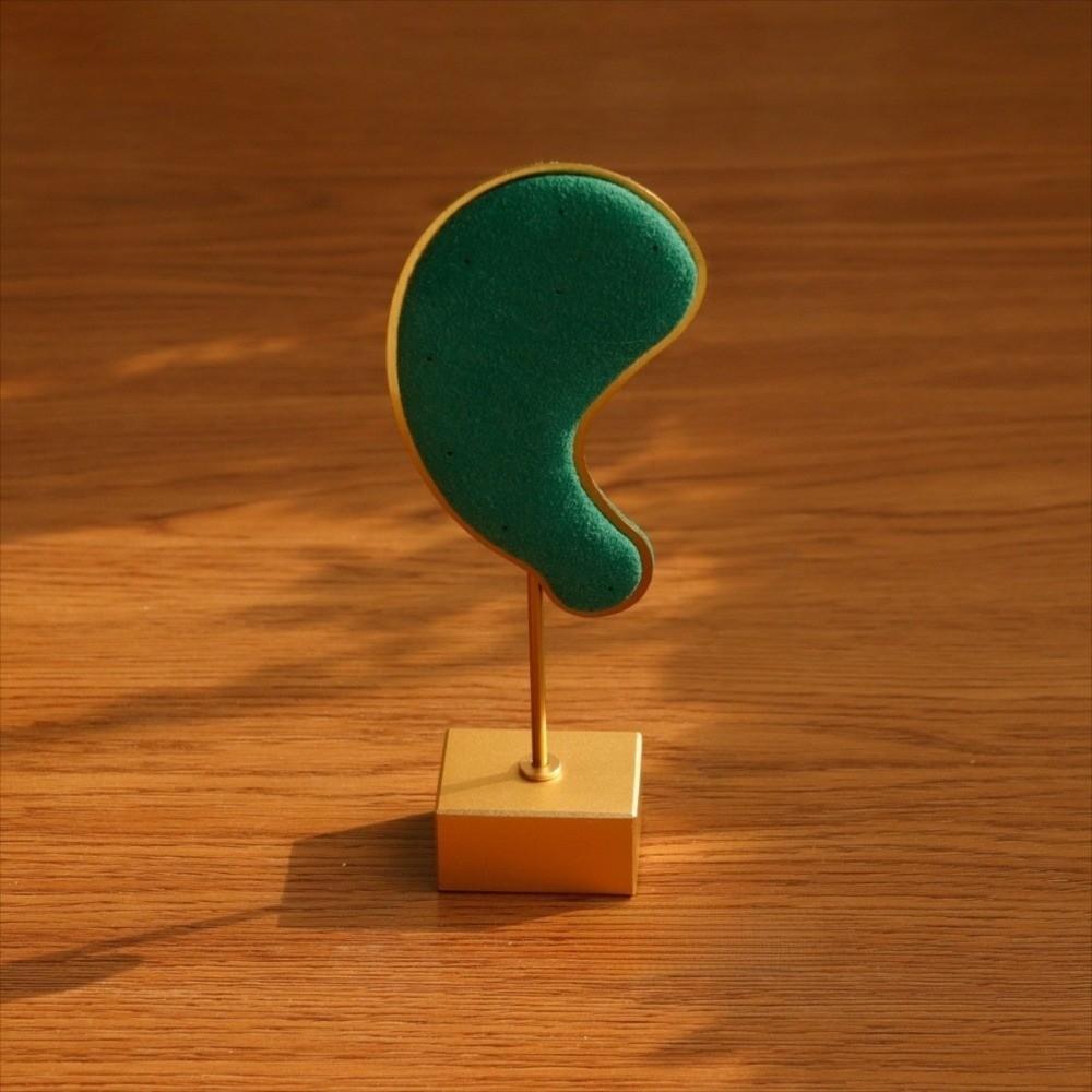 Microfiber Earring Hanging Rack Ear Shape Ear Clip Holder Stud Jewelry Organizer Storage  Show Case