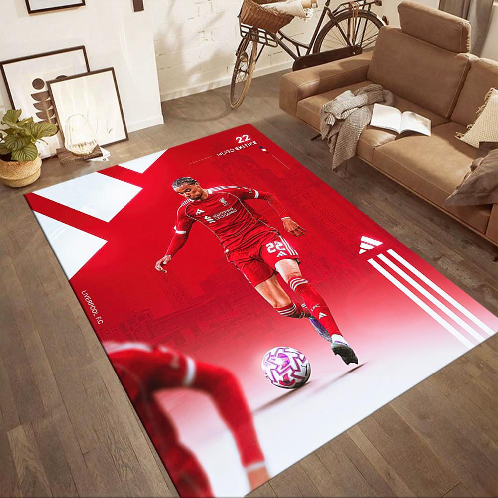 Liverpool Football Club Floor Mat Design For Game Room Hallway Balcony Playrooms Antislip Rug Office Home Decor