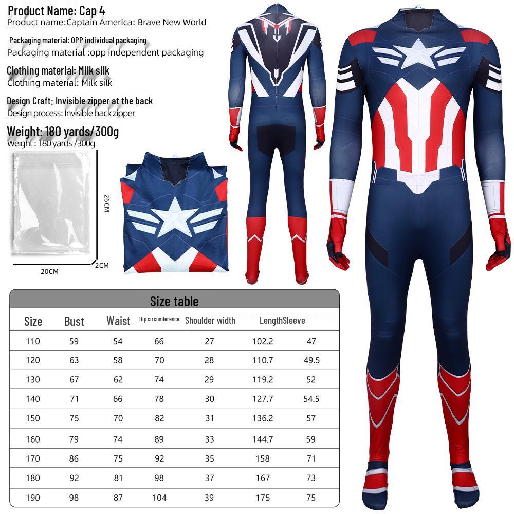 

Captain America 4 Role-Playing Cosplay Costume for Stage Performance 160