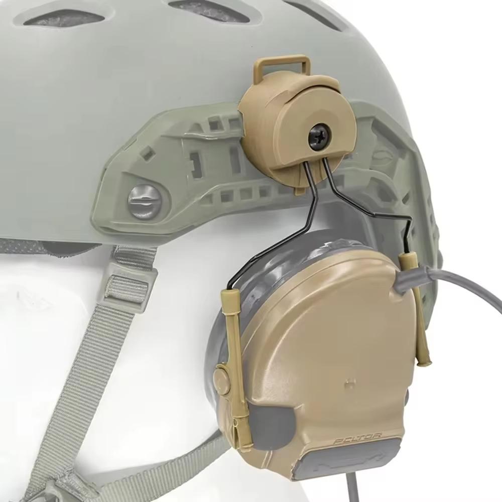 Tactical Headset Bracket Fast Ops Core Helmet ARC Rail Adapter Set fit for Comtac II Series Noise Cancelling Headset
