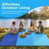 Blue Beach Blanket Sandproof Waterproof Camping Blanket Lightweight Outdoor Mat  Outdoor Gatherings