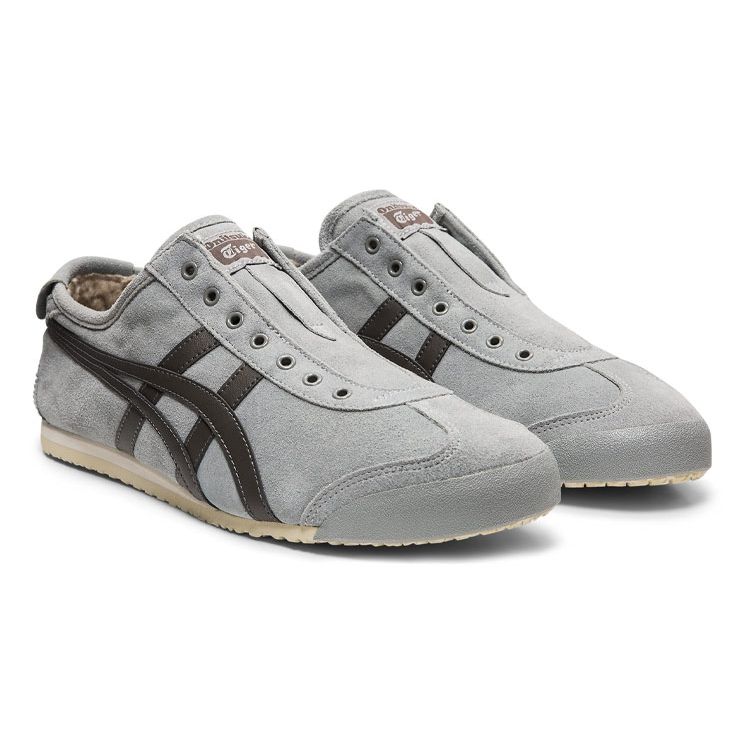 Onitsuka Tiger Mexico 66 Slip-On Sports Non-Slip Wear-Resistant Low-Top Casual Shoes Men sneaker Gray 1183A438-020