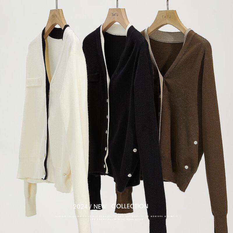 Tatune Women's Fashion V-Neck Knit Sweater