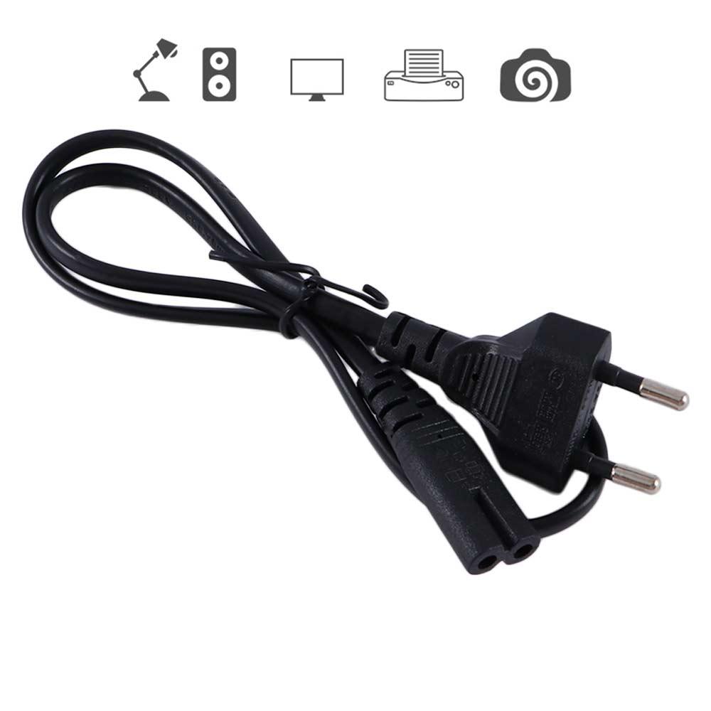 Plug Cameras Printers Charging European Cord Figure 8 EU Power Charge C7 To Euro 2 Pin Power Cables
