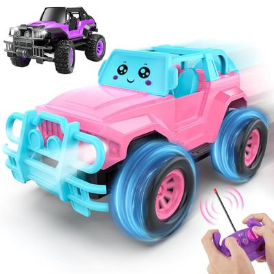 1 Piece RC Car for Girls and Boys, 1:20 Scale RC Truck with LED Headlight, Christmas Gift for Girls and Boys