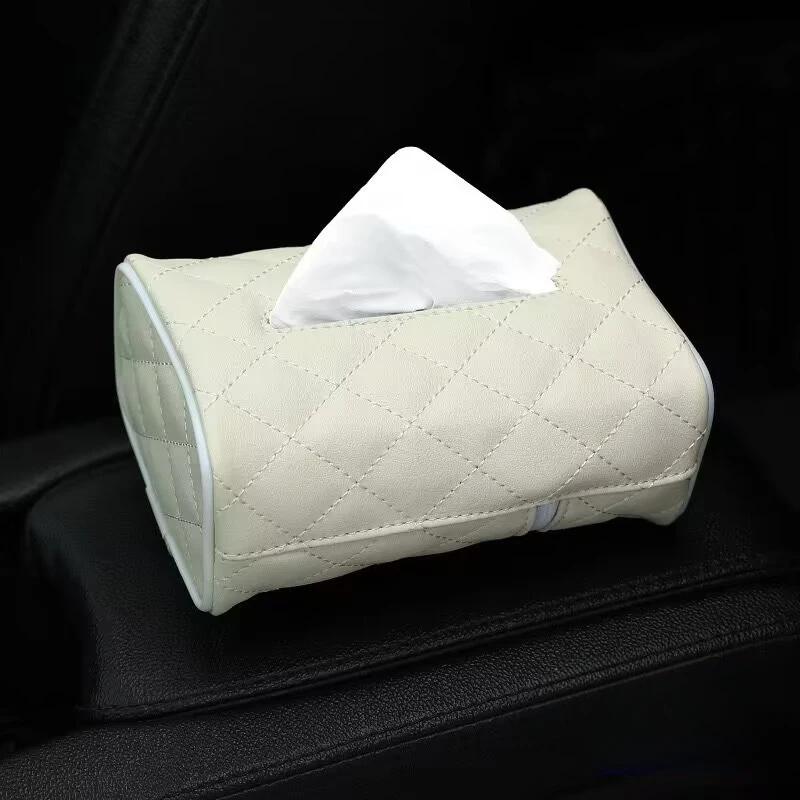 Tissue Boxes with Disposable Napkins Tissue Boxes Car Accessories Tissue Bag Organizer Car Decoration Auto Storage Universal