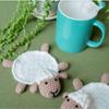 Non-slip Duck Crochet Coasters Table Protection Woven Water Cup Pad Animal Cup Mat  Restaurants