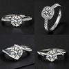 Trendy Zircon-Plated Silver Diamond Ring – High-End Style & Exquisite Design
