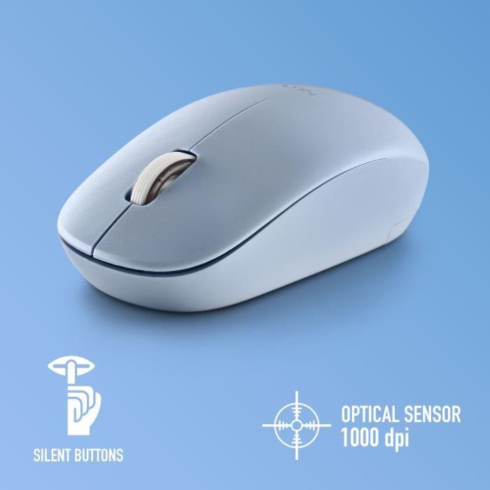 Souris Optique - NGS - FOG PRO BLUE - 1000 DPI - Sans Fil - Boutons Silencieux