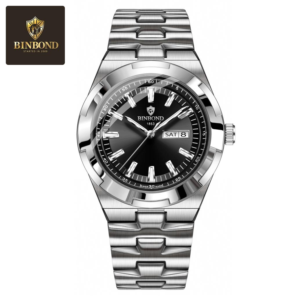 Man Wristwatch Quartz Men Business Watches Waterproof Luminous Date Week Stainless Steel Watch Male Reloj