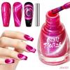 Dynamic Diamond Crushed Cat Eye Nail Polish, Icy Transparent Pearlescent Glitter Porcelain White Cat Eye Manicure Decor