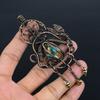 Orange Spiny Oyster Pendant, 999 Copper Wire Wrapped Gemstone Jewelry, Handmade Pendant Amazing Jewelry, Gift For Her
