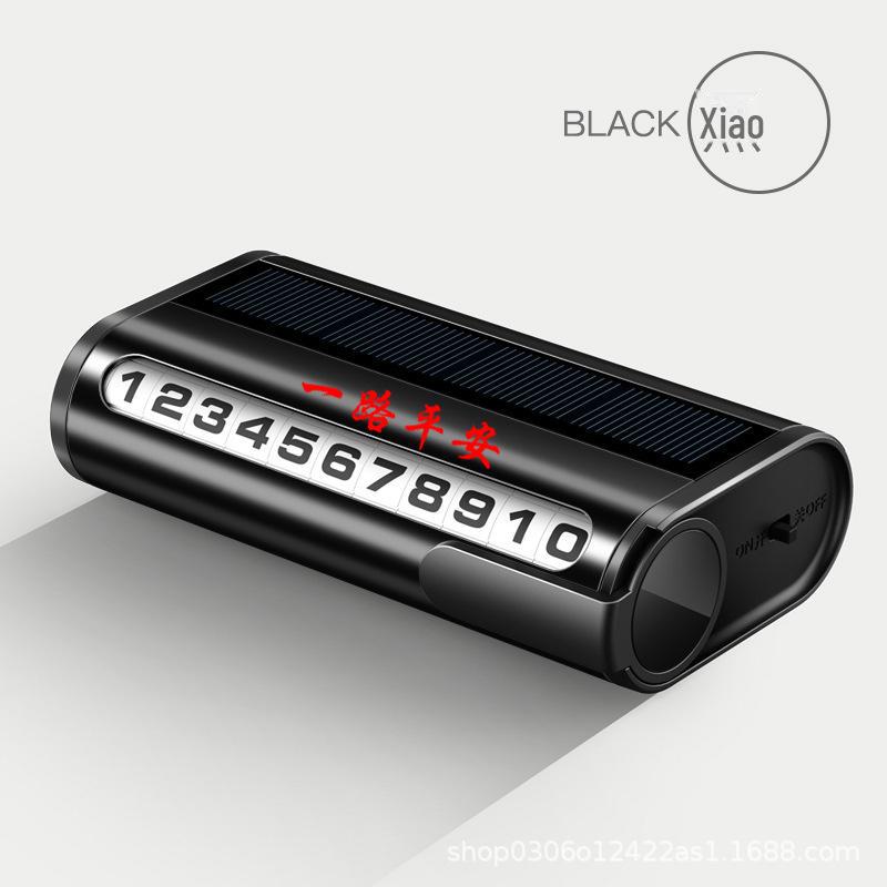 Solar-Powered Luminous Temporary Vehicle Parking Plate