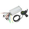1000W 36V 48V Brushless Speed Motor Controller LCD Round Display with Thumb Throttle for Electric
