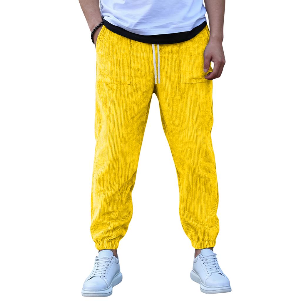 Men's Loose-Fit Stretch Corduroy Lightweight Breathable Pants