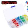 150pcs/box 3mm 5mm LED Light Emitting Diode Electronic Kit White Yellow Red Green Blue Assorted Kit DIY LEDs Photodiode