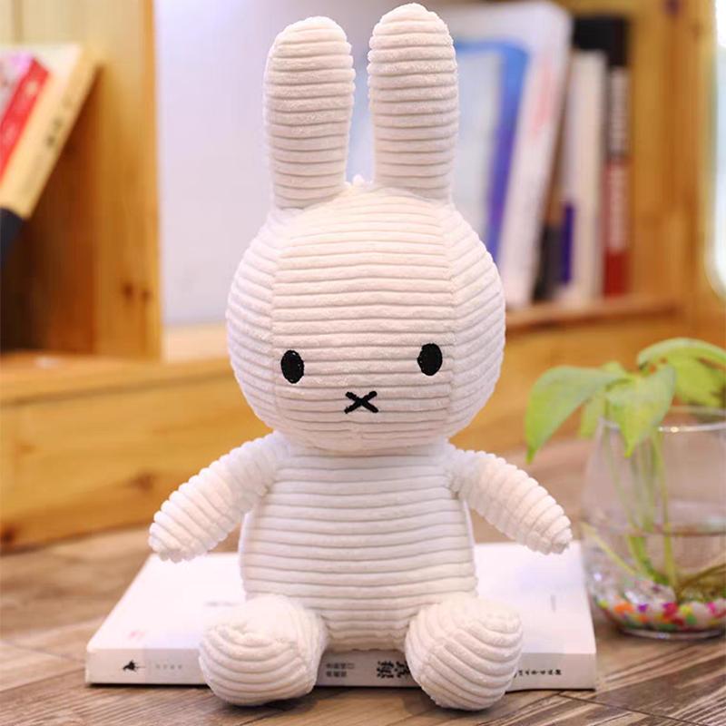 

Girls Rabbit Pillow Plush Toy Soothing Doll Cute Doll Plush Doll Birthday Toy 34.5cm білий