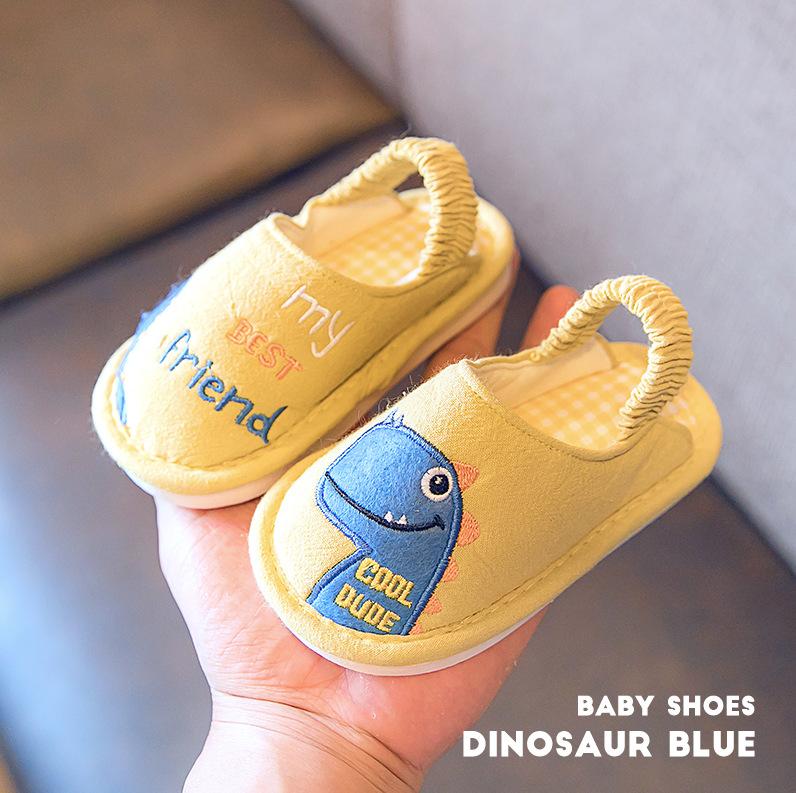 Baby Cloth Slippers Children's Cute Cotton Slippers Autumn Floor Mopping Breathable Not Cold Feet