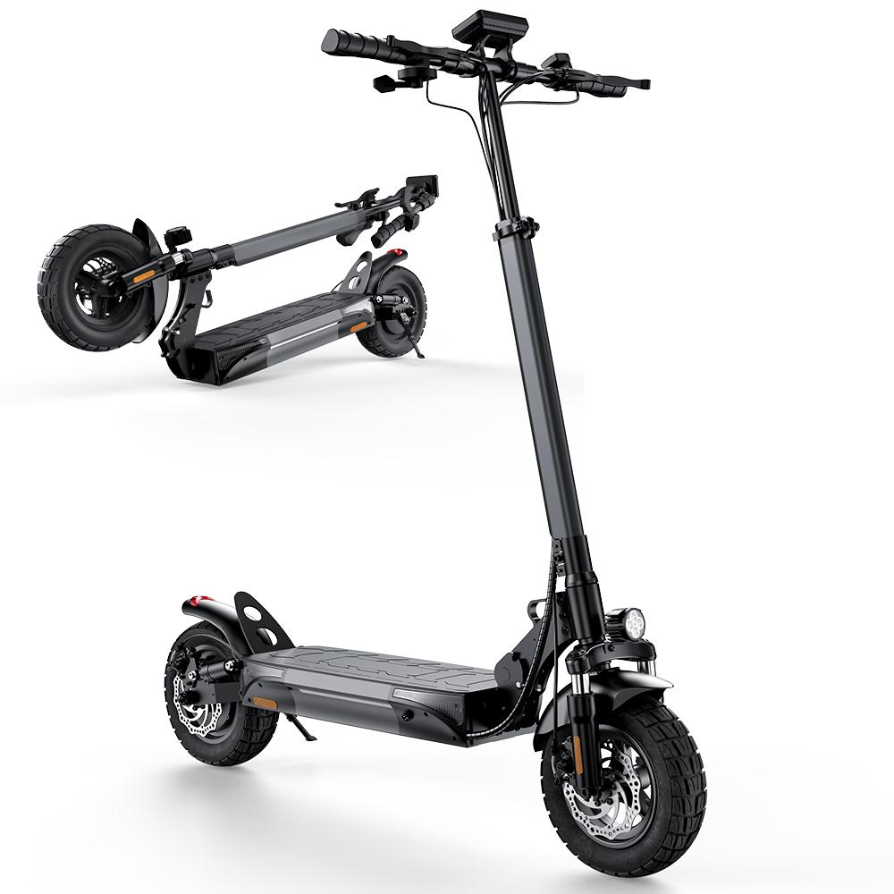 iScooter W9 Voksen Sammenleggbar Praktisk By E-Scooter 1000W Motor 48V14Ah Batteri 10 Tommer 10-tommers Pneumatisk Terrengdekk Elektrisk Sparkesykkel