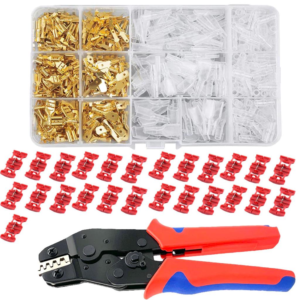 TOMMYFIELD Bullet Terminals Bullet Terminal Set Crimping Tool Bullet Terminals Terminal Set