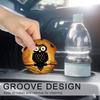 2PCS Halloween Eule Anti Slip Matte Auto Wasser Tasse Slot Auto Untersetzer Dekoration Innen Auto Styling