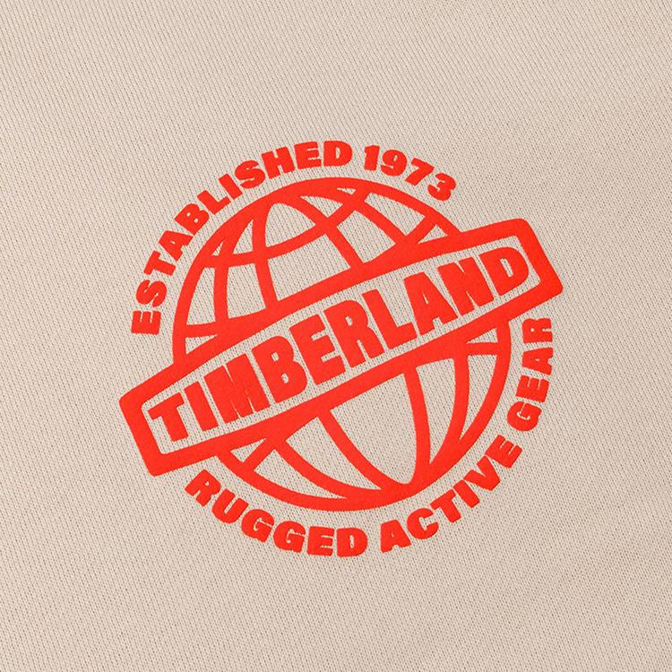 Timberland Hooded Outdoor Casual Fleece Sweatshirt Unisex Sweatshirt Light-Brown A43D5-EFL