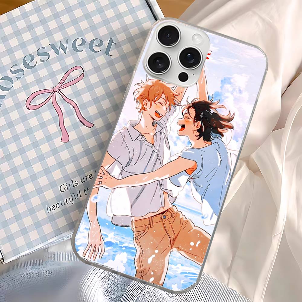 Anime Movie Umibe No Etranger For IPhone 17 16 15 14 Plus 13 12 11 Pro Max Phone Cover Back Satin Colorful Surface