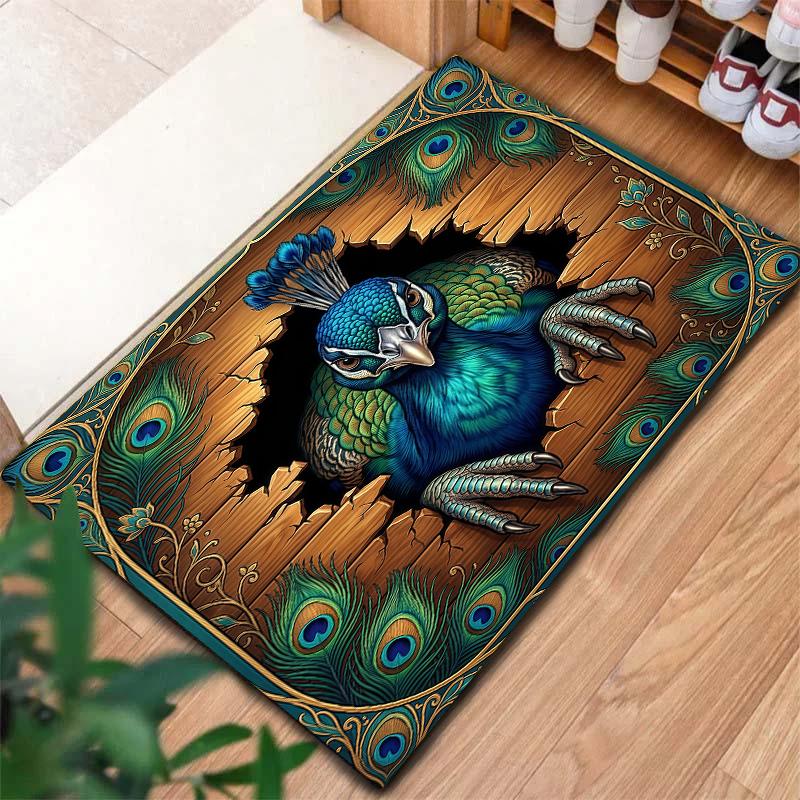 Animal drilling black panther Carpet Rug for Living Room Bedroom Home Sofa Decoration,Kids play Non-slip Floor Mat