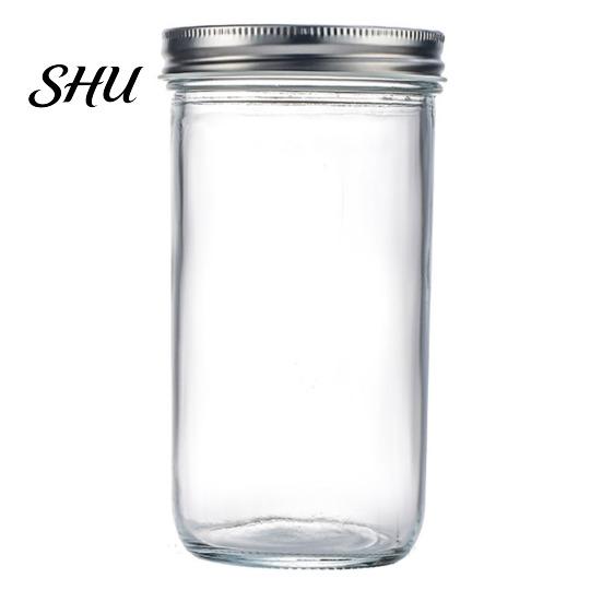Sealed Jar with Silicon Seal 300/400/500/650ML Glass Screw Airtight Lid Large Capacity Clear Multifunctional Fruit Dry Goods Jam Nuts Grain