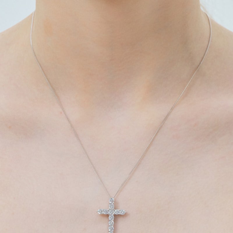 JYDDM 925 Divine Cross Necklace